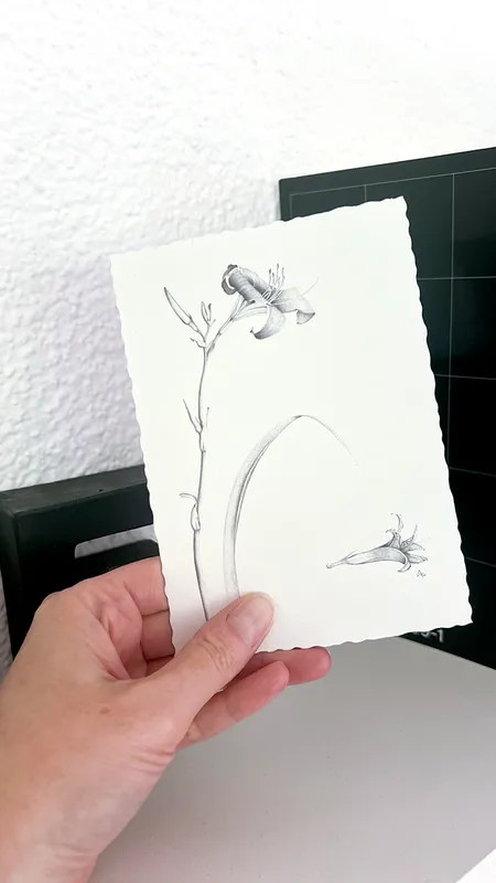 Postkarte Lilie 